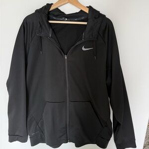 Nike Dri-Fit Black Full-Zip Hoodie